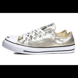 Metallic Gold Converse